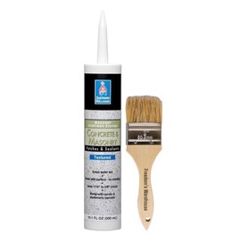 Sherwin Williams Concrete and Masonry Patch and Seal Caulk Kit with Included Chip Brush - Limestone Color Textured