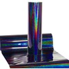 V2 HTV Heat Transfer Vinyl Film Holographic Chrome Flake (Black,