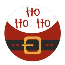 Ho Ho Ho Round Metal Tin Sign Christmas Wall Decor Winter Sign Santa Claus Sign Holiday Sign Tin Sign Art Metal Wall Plaque Decor Outdoor Indoor Wall Panel 12x12 Inch