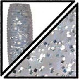 Yamamoto 68L-10-031 3.75" Shad Shape Worm Blue Pearl Large Silver Flake (10 Pack), One Size