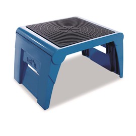 Cramer 50051PK63 Folding Step Stool, 300lb Cap, 14w x 11 1/4d x 9 3/4h, Blue