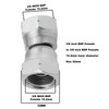 SG Store 2PCS Hydraulic Female to Female Equal Swivel Coupling