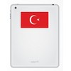 2 x 10cm Turkey Flag Vinyl Sticker Bike Laptop Car