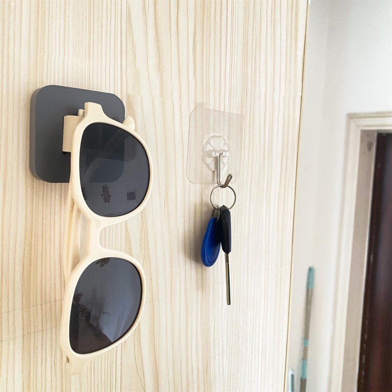 FINDAMAZE Glasses Storage 2 Pack Short Sunglasses Organizer Wall Mounted