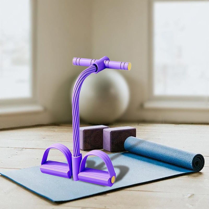 Qianly Pedal Resistance Band Exercise Band Multifunction Tension Rope for