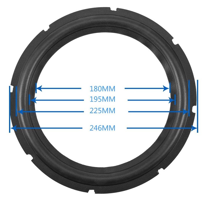 10 Inch Perforated Rubber Speaker Foam Edge Subwoofer Surround Replacement