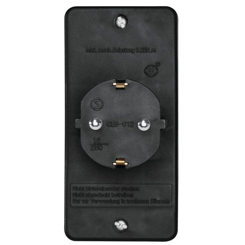 Hama Socket Adaptor 3 Gang 2 Euro, 1 Protective Contact,