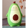 Cartoon Avocado Glass Bottle Double Layer Water Cup Portable Cute