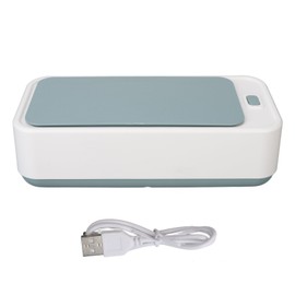 Jewelry Cleansing Machine High Frequency Vibration Remove Dirts Eyeglasses Mouth Guard Cleaner White