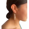 TENDER LIHOME Aretes Largos De Perlas Naturales Cultivadas Mujer Colgantes