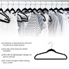 Elama Hangers Heavy Duty Clothes Hanger Set, Black