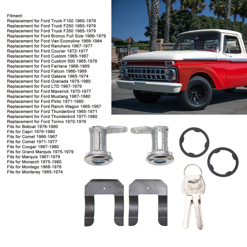 2 Set Door Lock Cylinder 5070001 Anti Theft with Keys