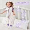 LAT Baby Sleeping Bag with Feet Removable Sleeves, 2.5 TOG
