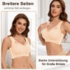 Jiuday Seamless Bra without Underwire Large Breasts Strong Hold Lace