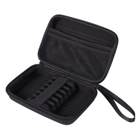 CyeeLife PU Dart Carrying Case for 6pcs Steel and Soft Darts Set,Black