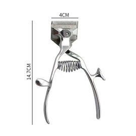 Hair Clipper, Hair Pusher, Traditional Manual Hair Clipper, Silent Design, Hairdressing Tool for Elderly