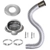 Elmfruit Pellet Stove Intake Kit, 2" x 60'' Extendable &