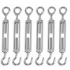 Pack of 6 Turnbuckles, Stainless Steel Wire Buckles, 304 Stainless