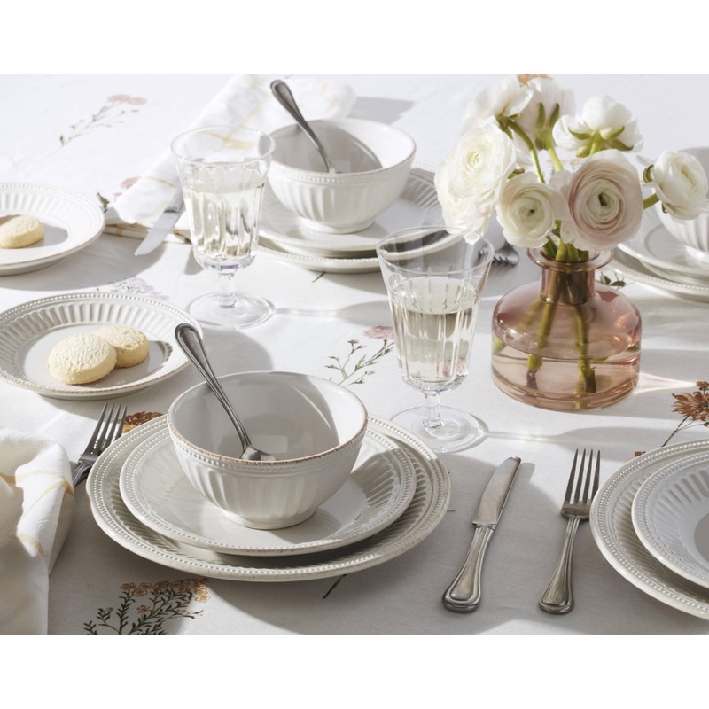 Lenox French Perle Groove, 12 Count, 12-Piece Dinnerware Set (Bowls)