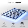 OLEVS Floating Bed Frame Full Size with Smart LED Lights