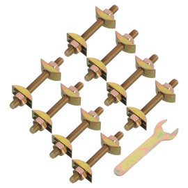 uxcell 5/16" x 3" CounterTop Connector, 8 Set Table Fastener Furniture Connecting Kit Used to Connect Table Top Bed Butcher Block CounterTops