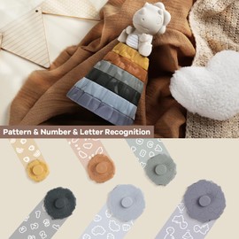 Yrkidstoi Stacking & Nesting Baby Toy, 7 Pcs Soft Ring Stacker Teething Toys with Dinosaur, Buliding Circles Sensory Learning Toys Gift for 6 12 18 Months Infant Toddler Boys Girls