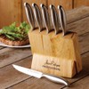 Stainless Steel Steak Knife Set of 6 With Block Dishwasher