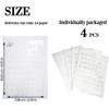 Alphabet Painting 4 PCS Assorted Styles Plastic Number and Letter