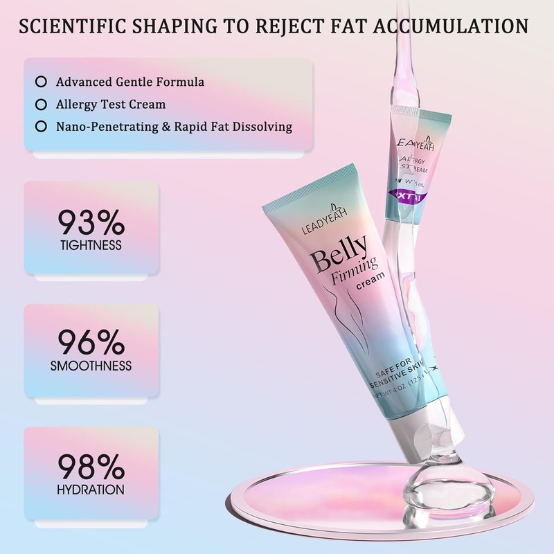 Leadyeah B Flat Belly Firming Cream - Moisturizing, Firming for