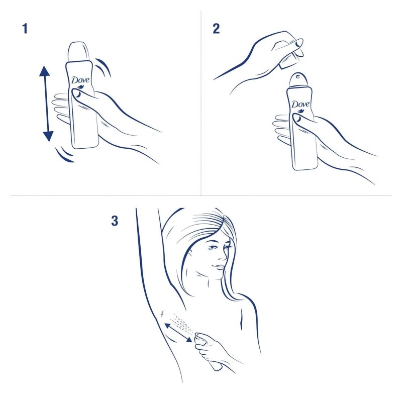 Dove Invisible Dry Antiperspirant Deodorant Spray for Woman Alcohol Free