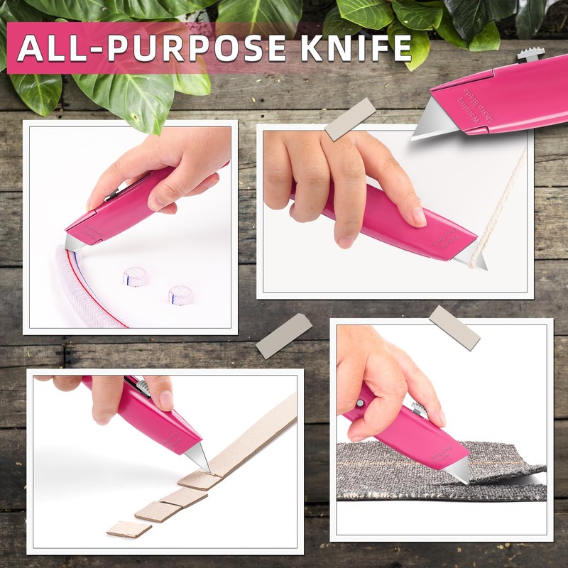 DIYSELF 30 Pack Box Cutter Heavy Duty Aluminium Shell Utility