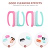 Healvian 4pcs Nail Cleaning Brush Wear-resistant Fingernail Scrub Tools Bent