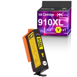 MM MUCH & MORE Compatible Ink Cartridge Replacement for HP 910XL 910 XL Yellow to use with OfficeJet 8020 8020e 8025e 8028 8028e 8010 8010e 8012e 8014e 8015 8018 8022 8022e Printers (1-Pack)