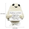Stitch-Witch Hilarious White Elephant Gifts for Adults, Walking Potato Crochet,
