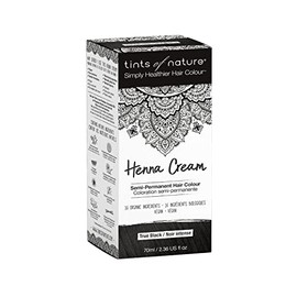 Tints of Nature Black Semi-Permanent Henna Cream Hair Colour Natural and Organic - Single Pack
