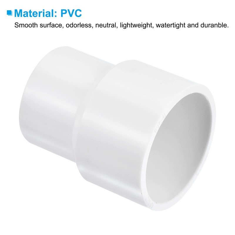PATIKIL PVC Reducer Pipe Fitting 40mm to 32mm ID, 5