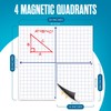 Magnetic Grid Whiteboard, Dry Erase Graph Board, Laminated Coordinate Whiteboards,