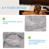 Dovhmoh 4pcs/set Violin Strings E-A-D-G Steel + Nickel Wire Musical
