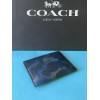Coach NWT Coach Flat Card Case With Camp Print C6390