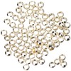 Efco Flat Beads Metal Glaze 2 mm 100 pcs. Silver-Plated,