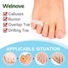 Welnove Pack of 10 Bunion Correction, Toe Separators with 2