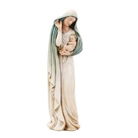 Roman Joseph's Studio Inc.. Madonna with Child Figure, Renaissance Collection, 12" H, Resin and Stone, Religious Gift, Decoration, Collection, Durable, Long Lasting