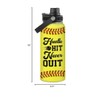 SANDJEST SANDJEST Softball Water Bottle 32oz Stainless Steel Insulated Bottles