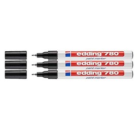 Edding 780 Fine Gloss Paint Marker 0.8 mm Economy Pack. Customisable, Black