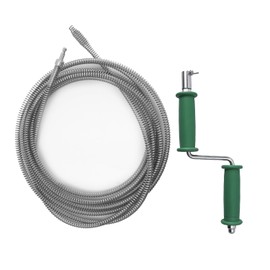 Asaiy Drain Unblocker Tool with Handle, Flexible Plumbing Snake, Professional Kitchen Sink Unblocker Tool for Sewer, Bathroom Drainage,Toilet（5m * 10mm）