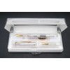 czxwyst 659 Double Nibs Fountain Pen (Transparent with Golden Clip)