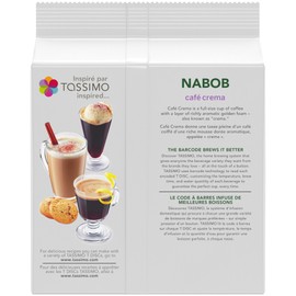 Tassimo Nabob Cafe Crema Coffee, 70 T-Discs (5 Boxes of 14 T-Discs) {Imported from Canada}