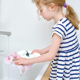 Bencailor 4 Pcs Decorative Kitchen Towels Hand Towels Absorbent 24 x 16 Inch Tea Towel Mermaid Butterfly Marble Dish Towel for Kitchen Gift Bathroom Spa Sport Housewarming(Red, Pink,Butterfly)