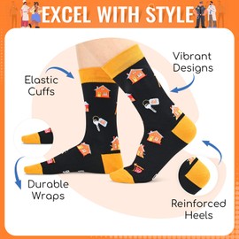 Zmart Real Estate Agent Gifts - Realtor Socks Men Women