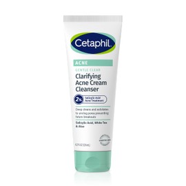Cetaphil Acne Face Wash, Gentle Clear Clarifying Acne Cream Cleanser with 2% Salicylic Acid, Deep Cleans & Treats Acne Prone Skin, Skin Care for Sensi
